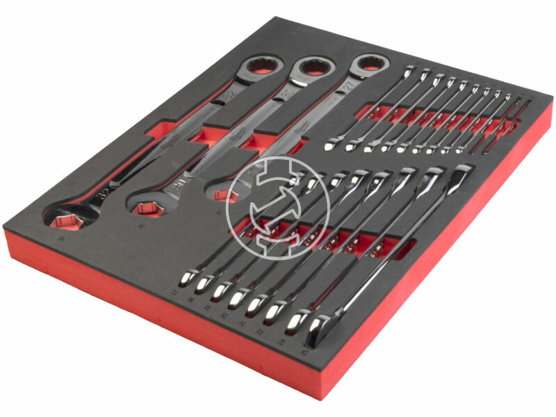 Milwaukee MAX BITE 22 részes racsnis csillag-villáskulcs készlet