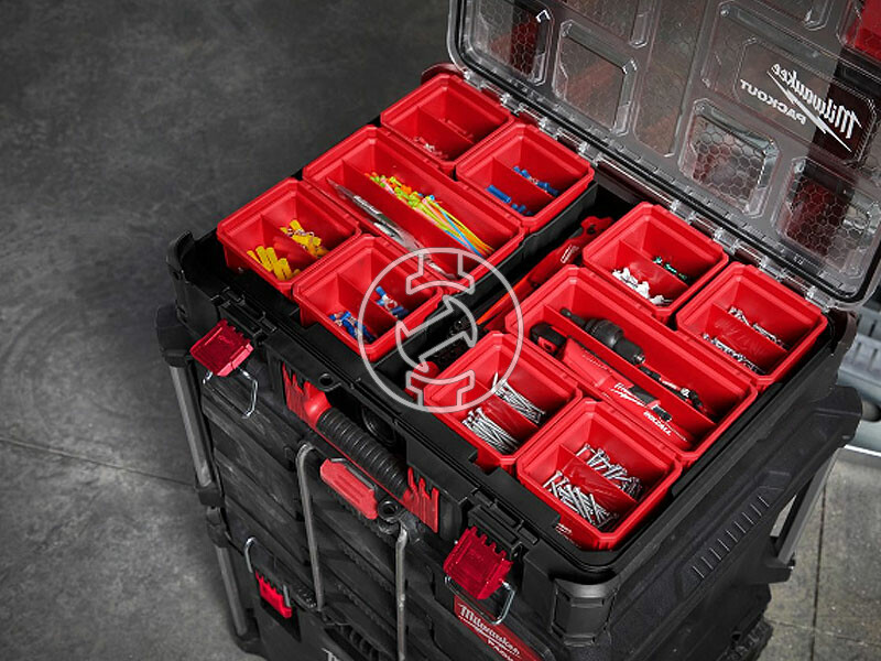 Milwaukee PACKOUT 100x100 mm tárolórendszer