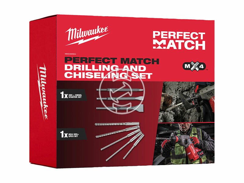 Milwaukee PERFECT MATCH SDS-Plus MX4 sDS-Plus fúró-véső készlet