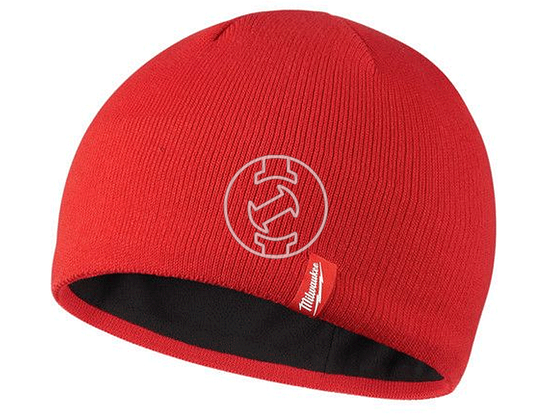 Milwaukee piros kötött sapka