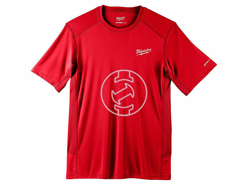 Milwaukee piros rövid ujjú póló S méret