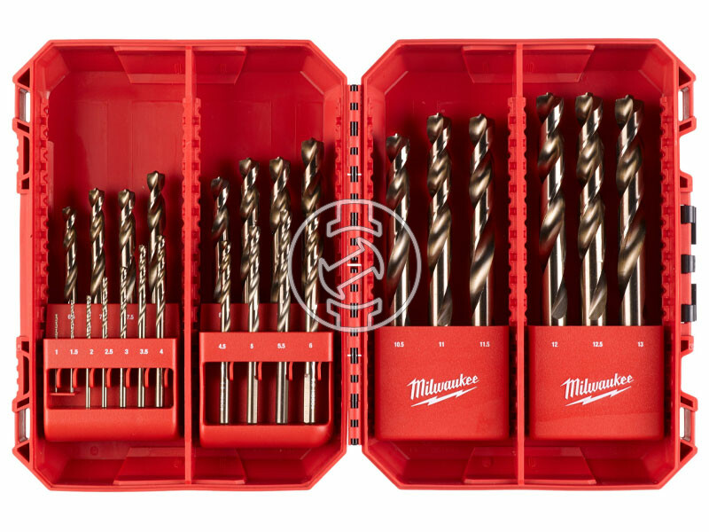 Milwaukee Red Cobalt hSS Co fémfúró készlet HSS-G Co 25 db