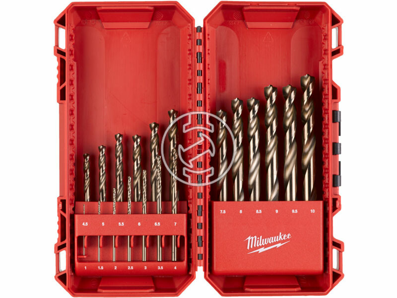 Milwaukee Red Cobalt hSS-G fémfúró készlet DIN 338 19 db
