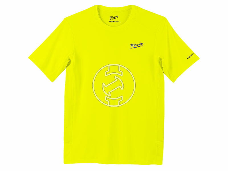 Milwaukee sárga rövid ujjú póló S méret