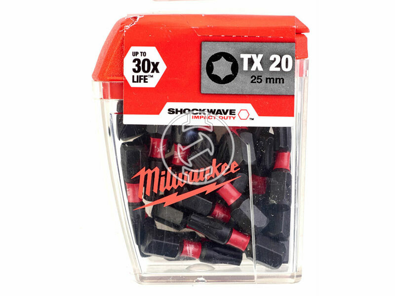 Milwaukee Shockwave CD TX20 25 mm-es torx behajtóbit 25 db