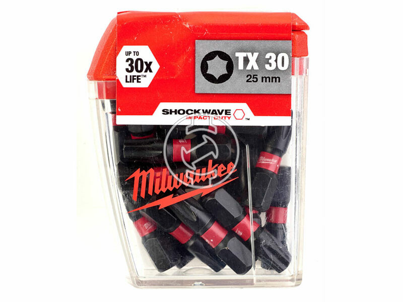Milwaukee Shockwave CD TX30 25 mm-es torx behajtóbit 25 db