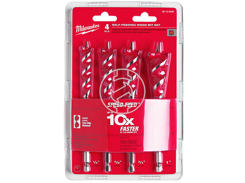 Milwaukee Speed Feed fafúró 4 részes fafúró készlet