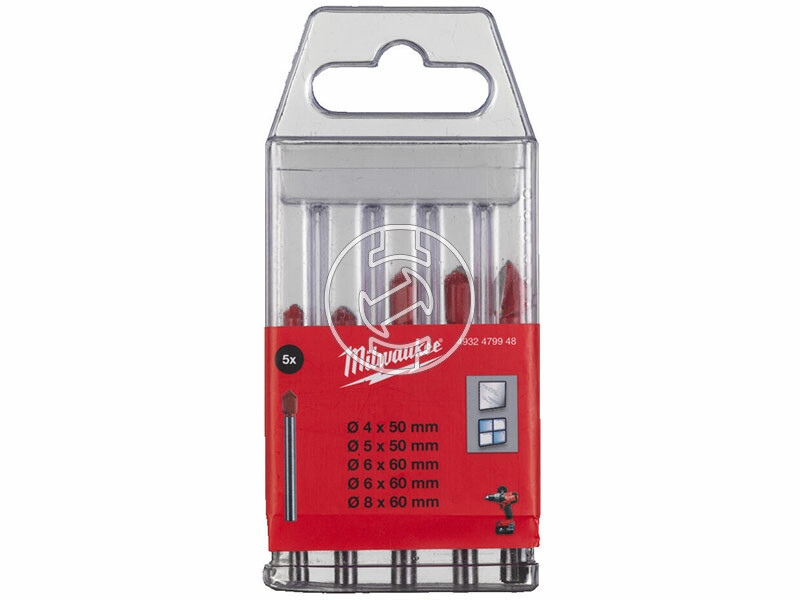 Milwaukee üveg és csempefúró készlet 5 db
