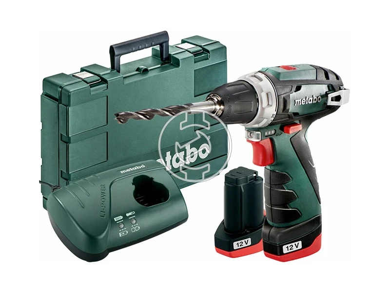 Metabo PowerMaxx BS akkus fúrócsavarozó tokmányos 2x2.0Ah+LC40