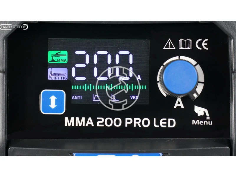 Panelectrode MMA 200 PRO LED bevontelektródás inverteres hegesztőgép