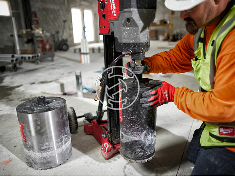 Milwaukee MXFDCD350KIT-122 akkus gyémántfúró 350 mm