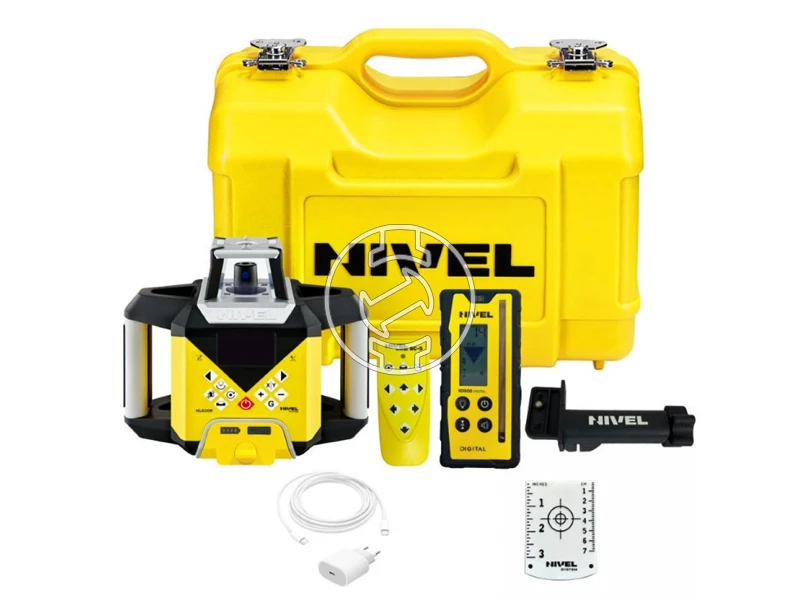 Nivel System NL620R forgólézer + RD600 jelfogó + SJJ állvány + LS-24 mérőléc