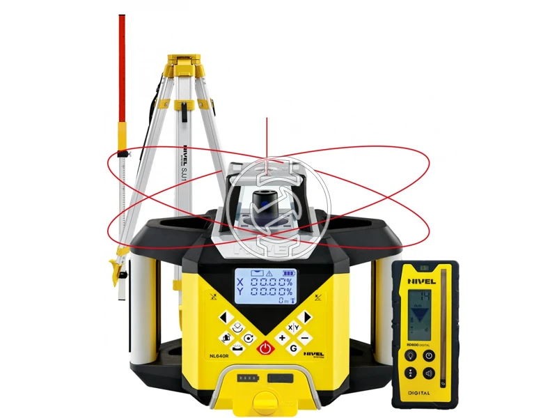Nivel System NL640R forgólézer+ RD600 jelfogó + SJJ állvány + LS-24 mérőléc