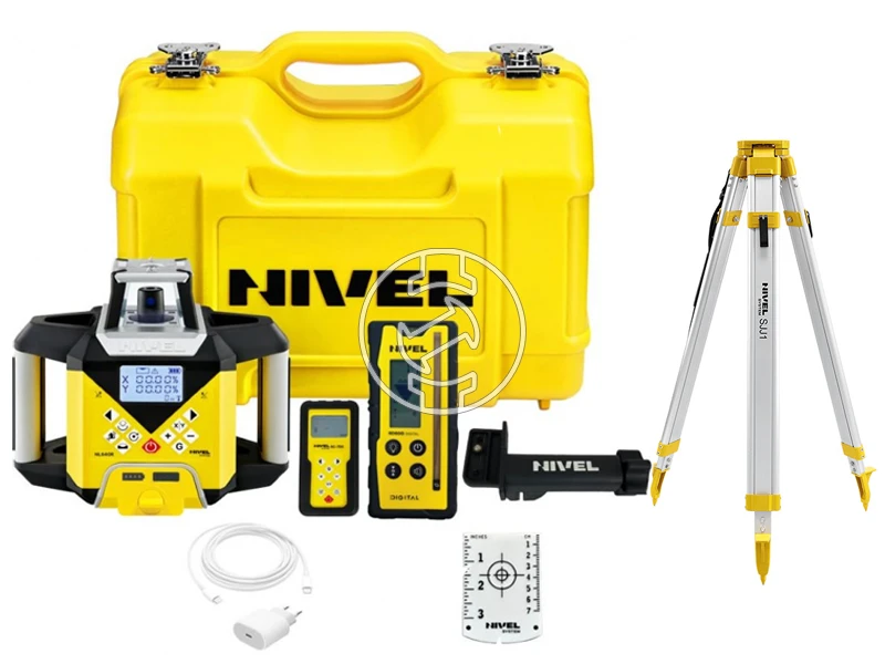 Nivel System NL640R forgólézer+ RD600 jelfogó + SJJ állvány + LS-24 mérőléc