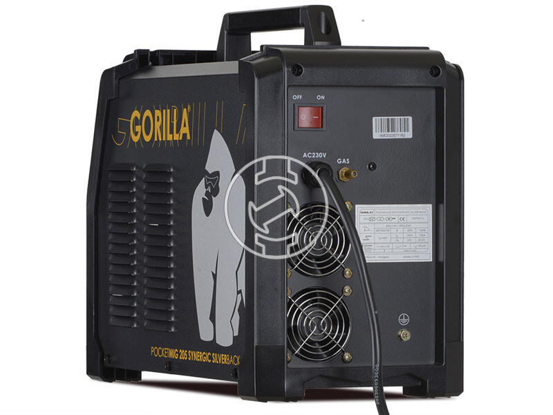 IWELD GORILLA POCKETMIG 205 SYNERGIC SILVER BACK hegesztő inverter