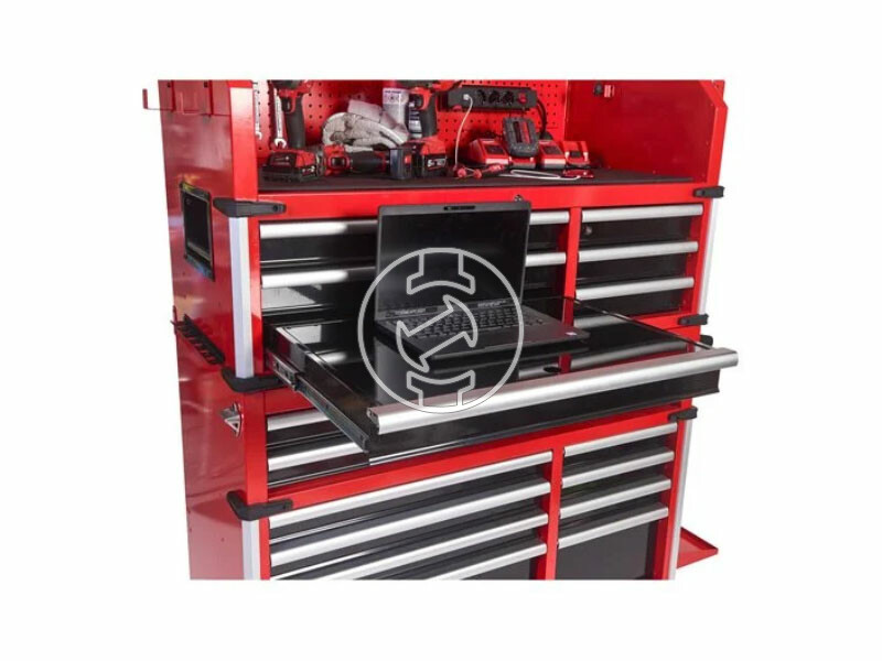 Milwaukee 36 inch/117 cm 10 fiókos acél szerszámos kocsi