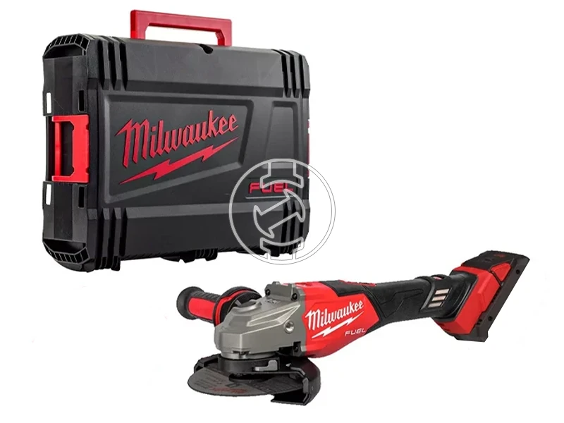 Milwaukee M18FHSAG125XB2-0X akkus sarokcsiszoló 18 V | 125 mm | 9000 RPM | Szénkefementes | Akku és töltõ nélkül | Heavy Duty kofferben