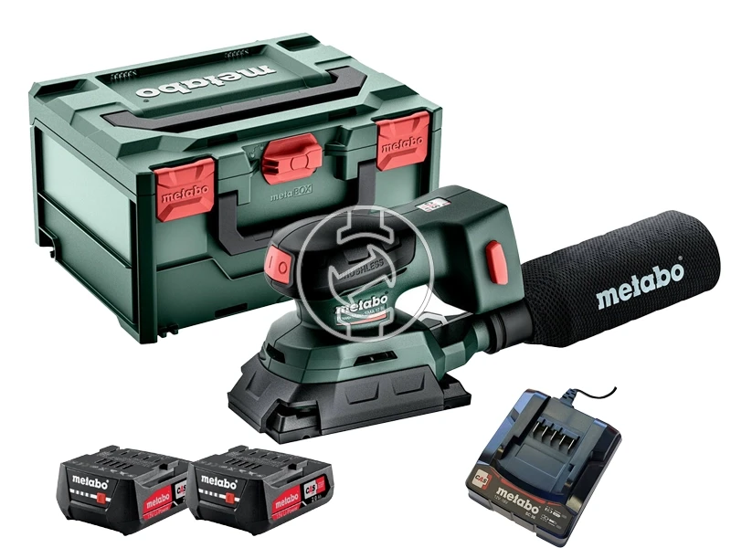 Metabo PowerMaxx SRA 12 BL akkus rezgőcsiszoló 2*2Ah+SC30+MB