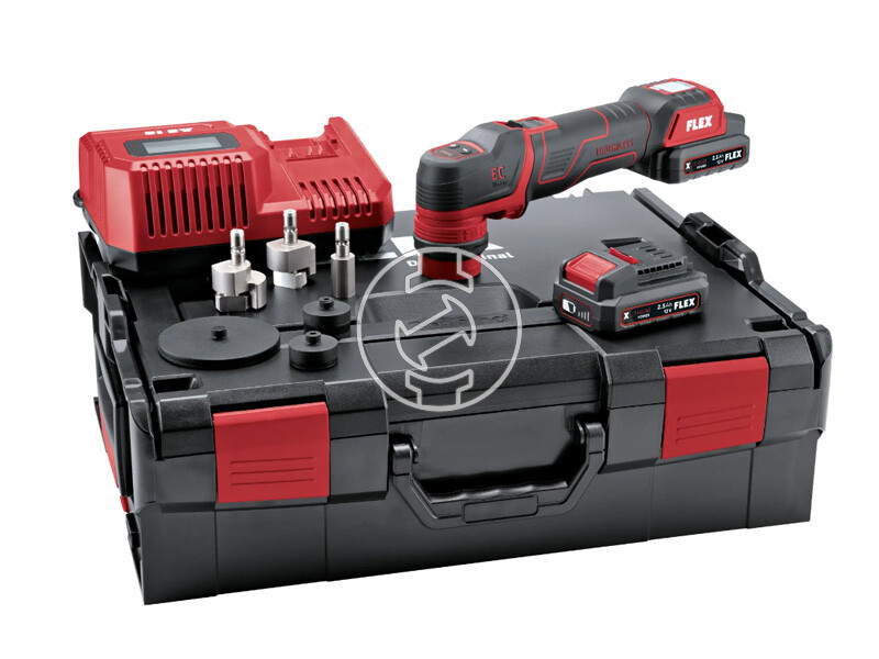 Flex PXE 80 12-EC akkus polírozógép 2x2,5 A + töltő