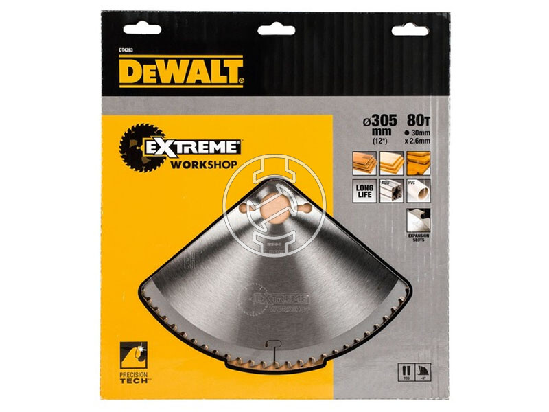 DeWalt 305 x 30 x 2,6 mm körfűrészlap 80T