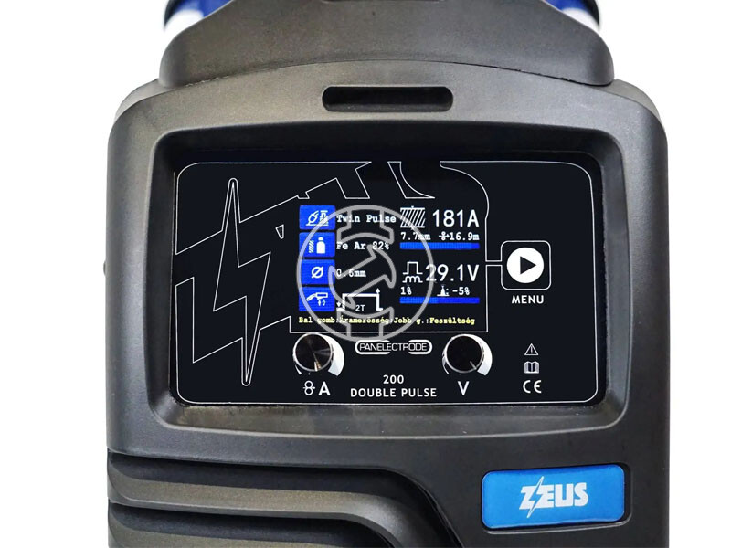 Panelectrode ZEUS 200 Double Pulse fogyóelektródás védőgázas inverteres hegesztő