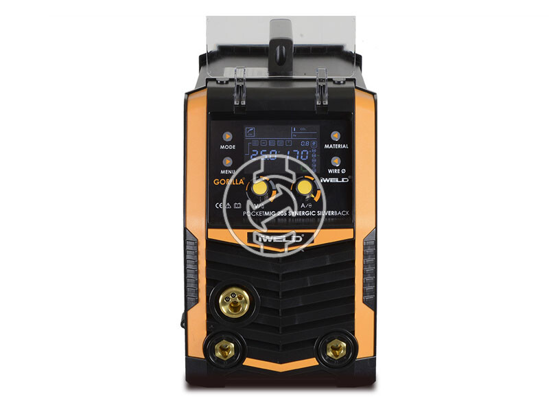 IWELD GORILLA POCKETMIG 205 SYNERGIC SILVER BACK hegesztő inverter