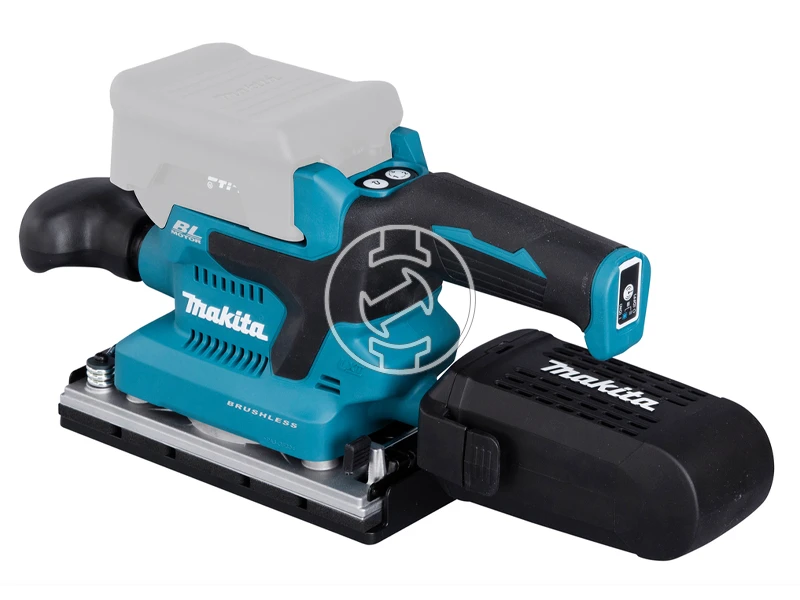 Makita DBO381ZU akkus rezgőcsiszoló 18 V | 93 x 228 mm | Szénkefementes | Akku és töltő nélkül | Kartondobozban