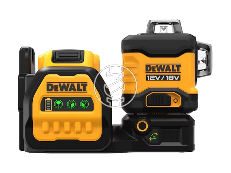 DeWalt DCE089D1G18-QW Zöld vonallézer Hatósugár jelfogóval: 0 - 50 m | 1 x 2 Ah akku + töltő | TSTAK kofferben