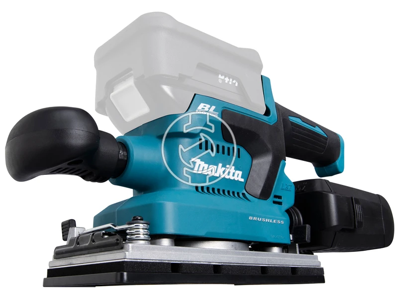 Makita DBO381ZU akkus rezgőcsiszoló 18 V | 93 x 228 mm | Szénkefementes | Akku és töltő nélkül | Kartondobozban