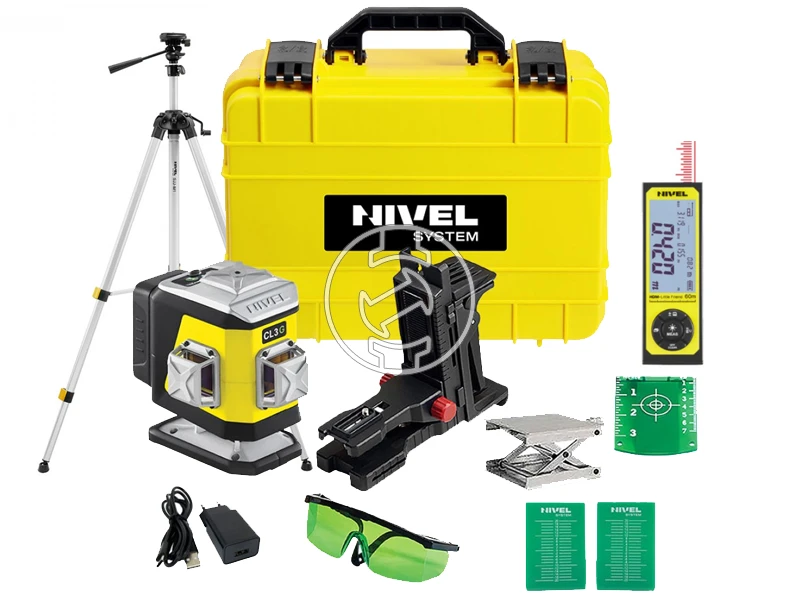 Nivel System CL3G+SJJM1EX  vonallézer Hatósugár: 0 - 30 m | Akku és töltõ nélkül | Kofferben