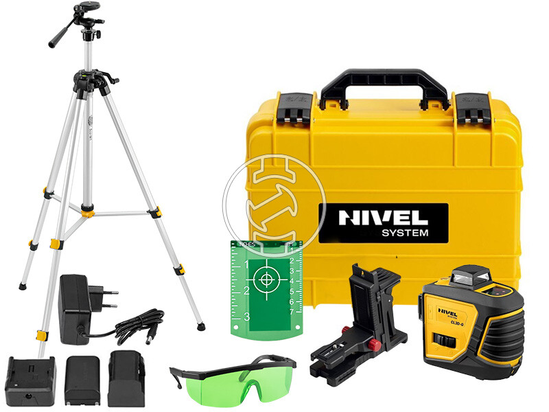 Nivel System CL3D-G vonallézer + SJJ EM EX mérőműszer állvány