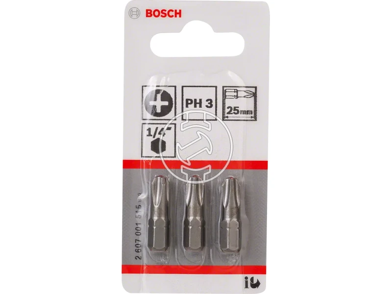 Bosch  phillips behajtóbit 3 db