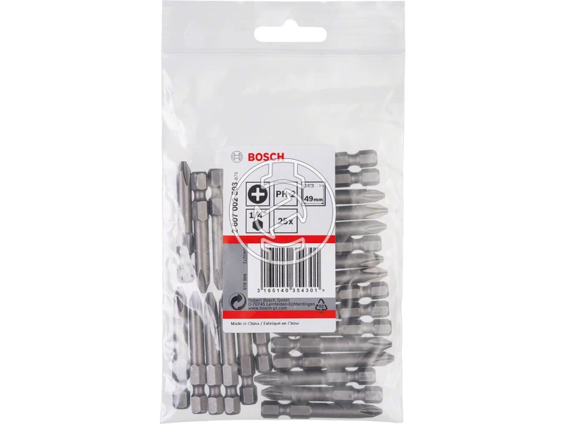 Extra kemény csavarbit PH2, 49 mm