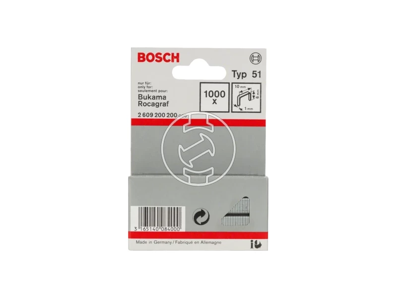 Tűzőkapocs Type 51, 6 mm, 1000 db