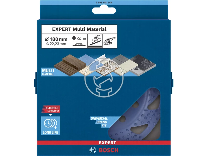 Bosch EXPERT keményfémszemcsés fazékkorong durva,ferde,180 mm