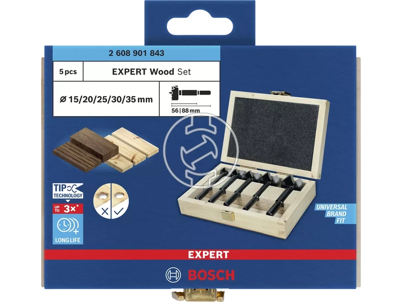 Bosch EXPERT forstner fúrószár készlet 15/20/25/30/35mm wood