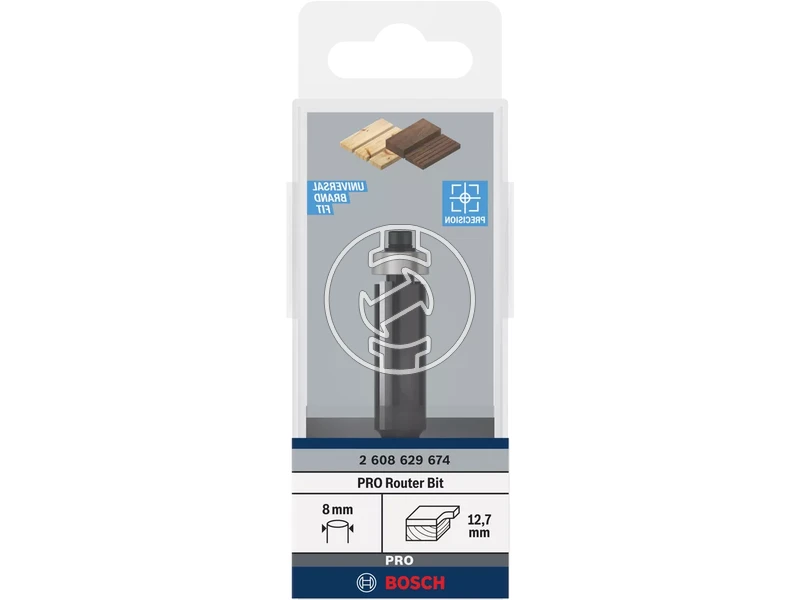 Bosch PRO felsőmaró fej 12.7xL40, 8mm