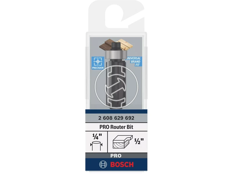 Bosch PRO felsőmaró fej 1/2inchxL1inch,1/4inch