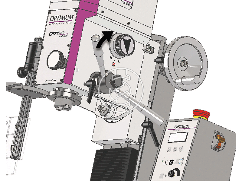 Optimum OPTImill MH 22VD oszlopos fúró-marógép