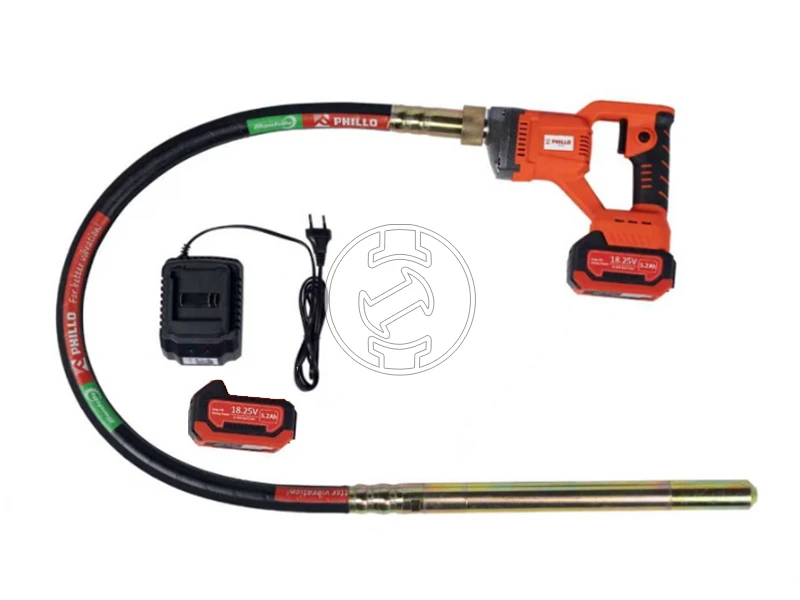 T-Flex PDL-1835 akkus tűvibrátor szett 2x5,2 Ah akku és töltő