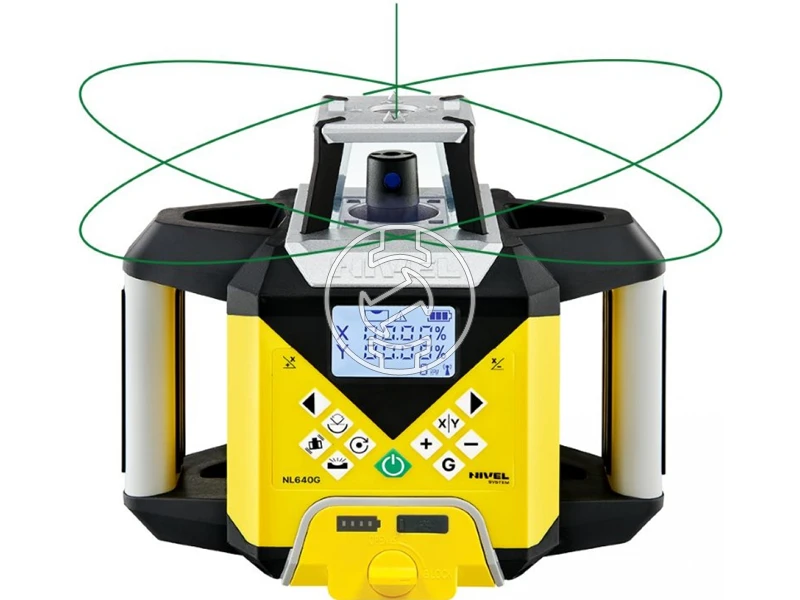 Nivel System NL640G forgólézer Hatósugár: 0 - 600 m