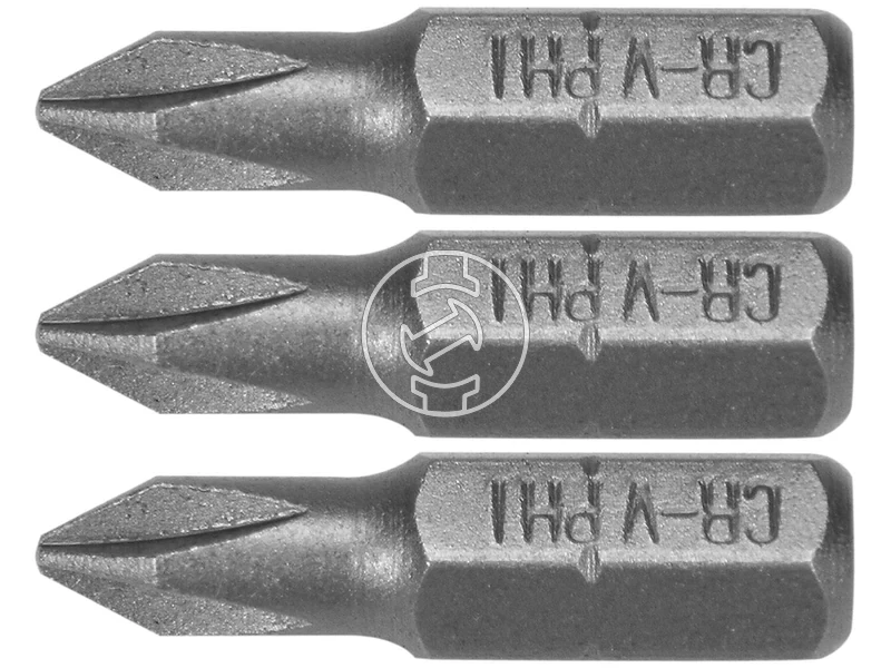 Kép: Phillips PH1 csavarhuzo bitek 25 mm 14 HEX befogas 3 db.webp