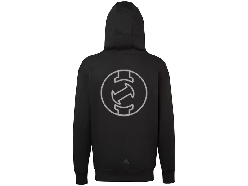 Kép: Portwest dombornyomott kapucnis pulover - fekete xl.webp