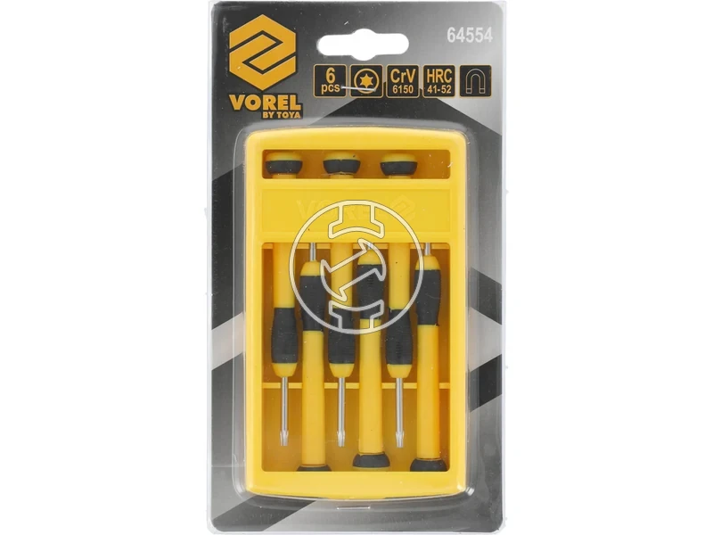 Kép: Precizios csavarhuzo keszlet 6 reszes krom-vanadium Cr-V acel.webp