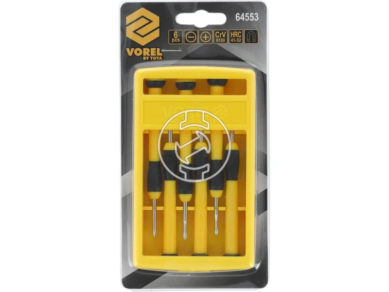 Kép: Precizios csavarhuzo keszlet krom-vanadium Cr-V 6 reszes.webp