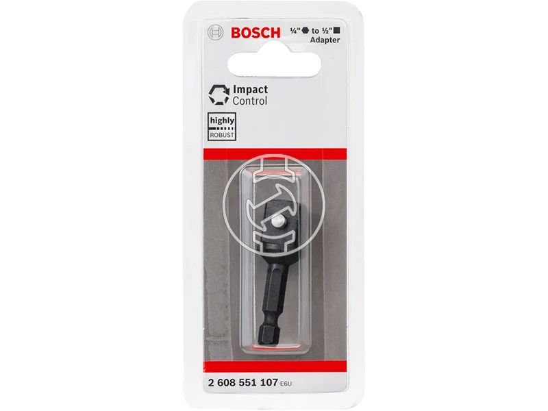 Bosch dugókulcs adapter 1/4 inch hatszög - 1/2 inch négyszög