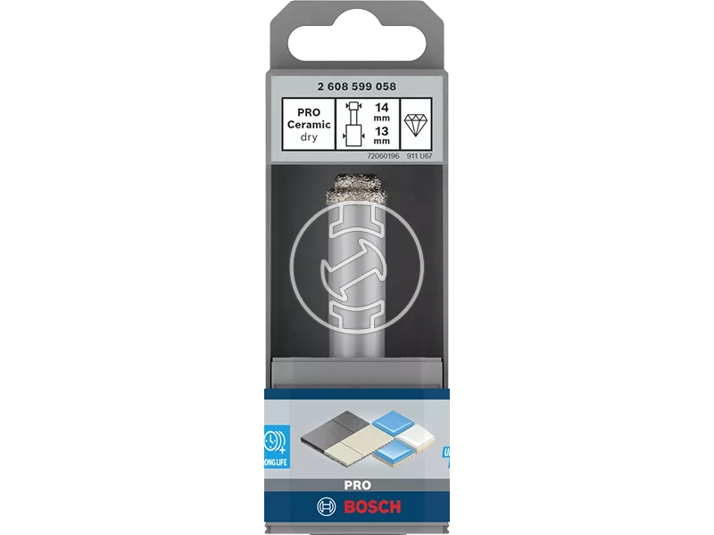 Bosch PRO Ceramic dry gyémántfúrókorona fúrógéphez 14 x 33 x 13 mm