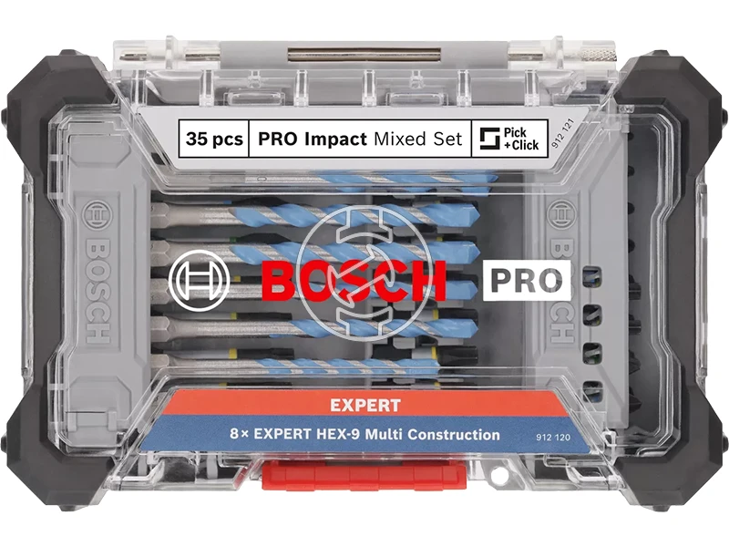 Bosch PRO Impact Multi Construction fúró csavarozó készlet 35 részes