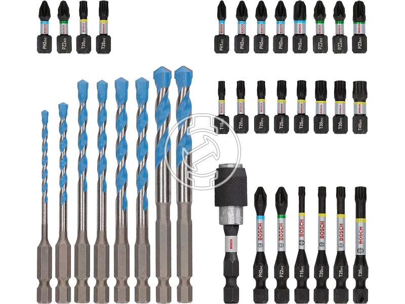 Bosch PRO Impact Multi Construction fúró csavarozó készlet 35 részes