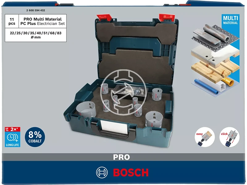 Bosch PRO Multi Material körkivágó fűrész készlet 11 db